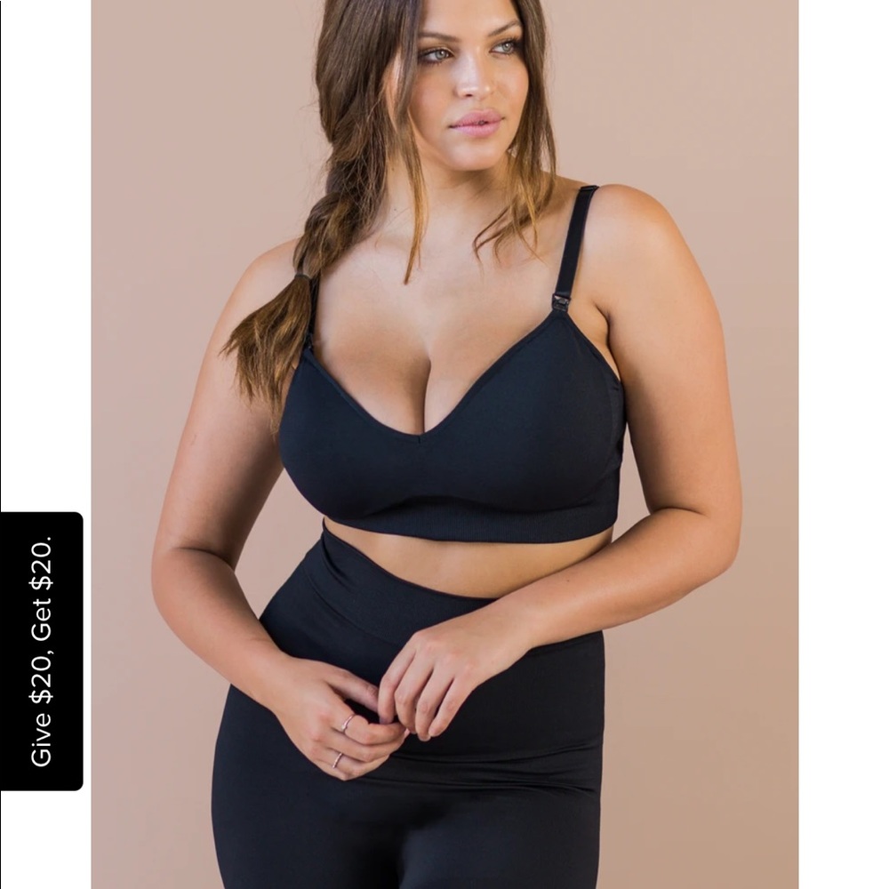 BLANQI Nursing Bra Bundle - Black & Nude - Medium